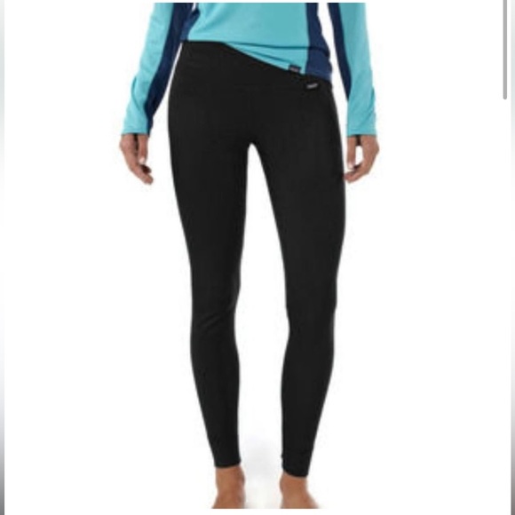 Patagonia Black Midweight Capilene Base Layer Leggings Women's Size Small - Picture 1 of 9